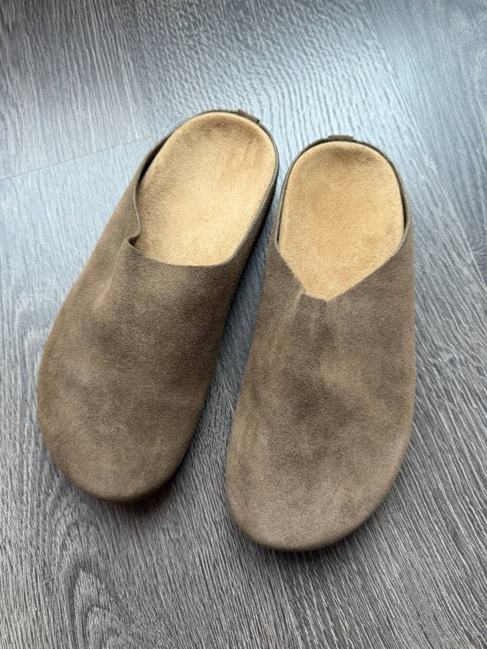 The Row Hugo Suede Clogs SAMPLE 38